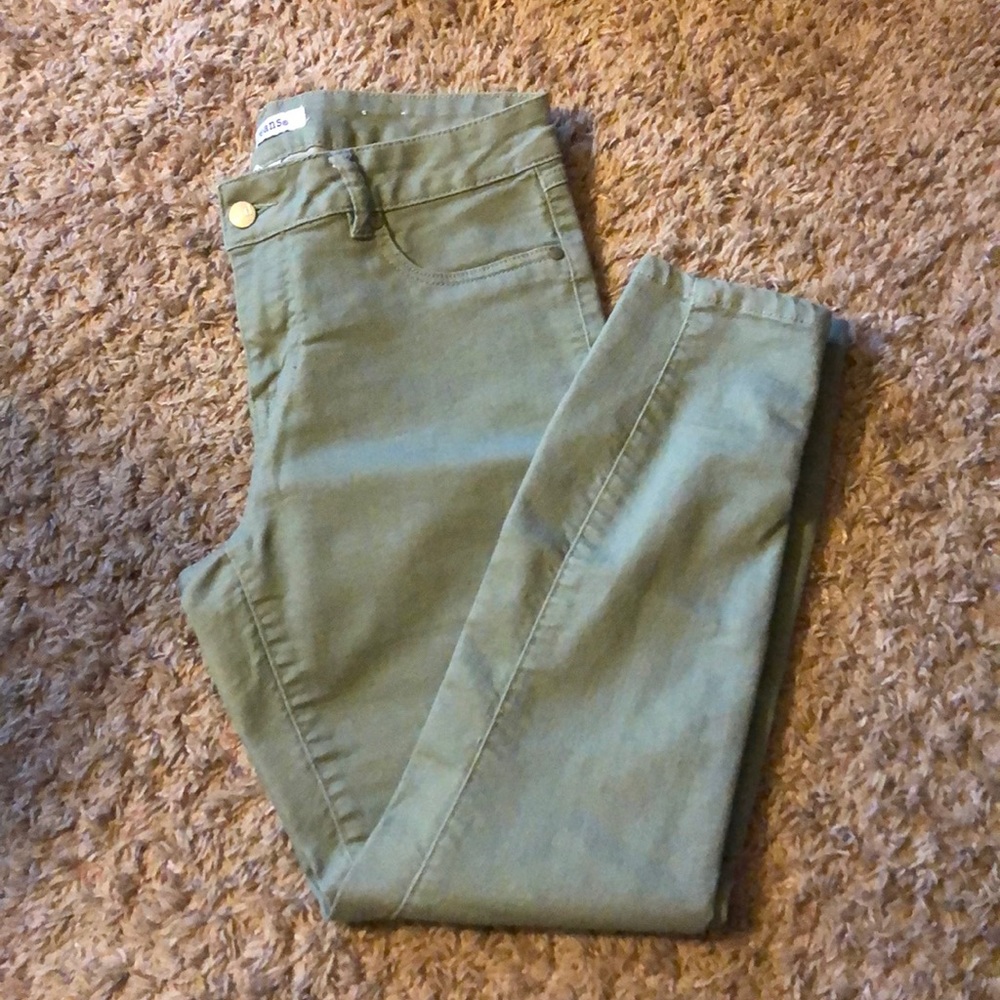 d. jeans sage green skinny jeans